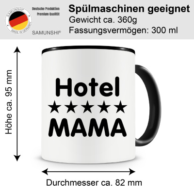 Tasse mit dem Motiv Hotel Mama - Ansicht 2