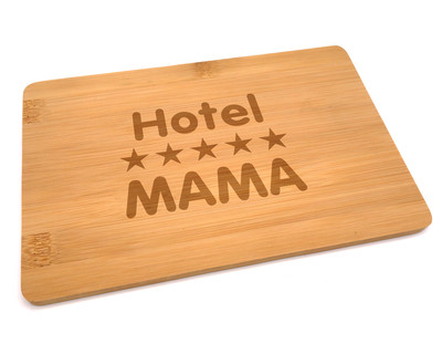 Frhstcksbrettchen mit Hotel Mama Gravur