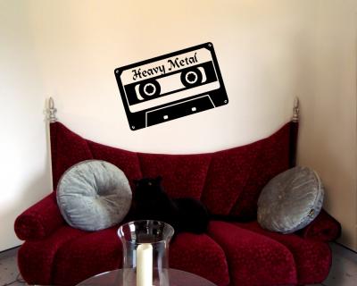 Heavy Metal Wandtattoo Cassette - Ansicht 3