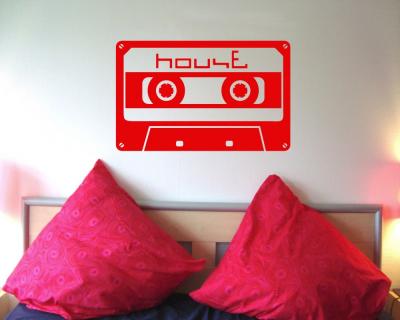  House  Wandtattoo Cassette