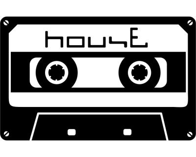 ”House” Wandtattoo Cassette Wandtattoo
