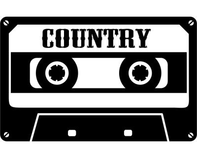 ”Country” Wandtattoo Cassette Wandtattoo