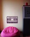 ”Techno” Wandtattoo Cassette Wandtattoo