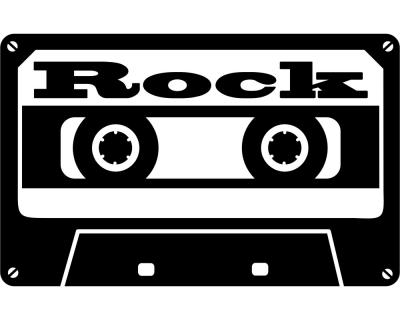 'Rock' Wandtattoo Cassette - Ansicht 1