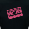 T-Shirt Cassette ”Trance” schwarz/fuchsia XL Sonderangebot