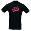 T-Shirt Cassette ”Trance” schwarz/fuchsia XL Sonderangebot