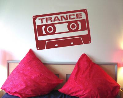  Trance  Wandtattoo Cassette