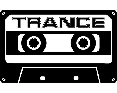 'Trance' Wandtattoo Cassette