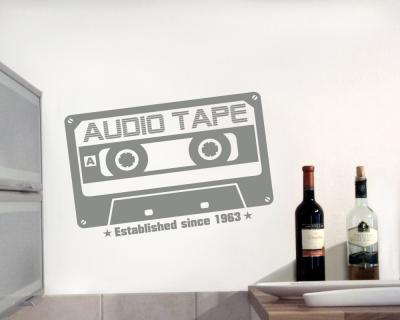  Audio Tape since 1963  Wandtattoo