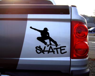 Skate Skateboard Aufkleber - Ansicht 2