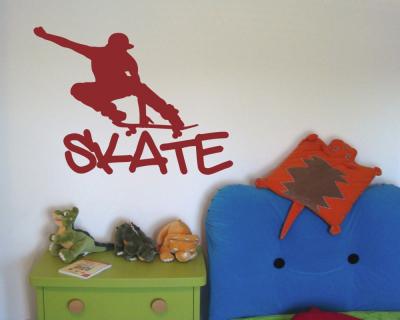 Wandtattoo Skate Skateboard Wandtattoo