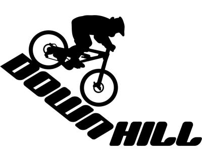 Wandtattoo Downhill Mountain Bike - Ansicht 1