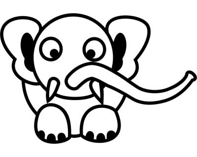 Wandtattoo Elefant