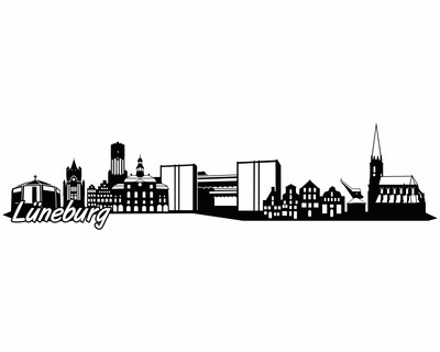 Lneburg Skyline Wandtattoo