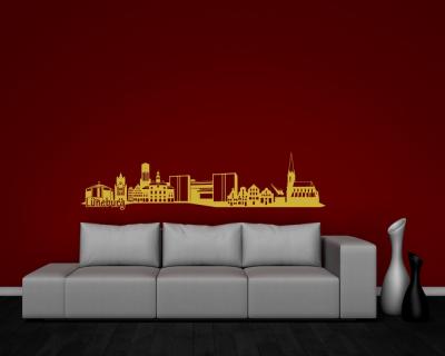 Wandtattoo Lneburg Skyline - Ansicht 2