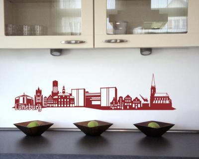 Wandtattoo Lneburg Skyline - Ansicht 3