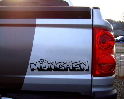 Mnchen Schriftzug Skyline Aufkleber - Ansicht 2