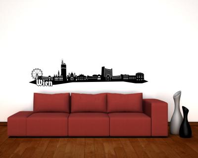 Wandtattoo Wien Skyline - Ansicht 3