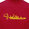 T-Shirt San Francisco Skyline rot/gold-metallic L Sonderangebot