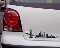 San Francisco Skyline Autoaufkleber