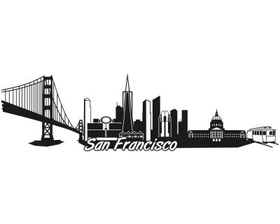 San Francisco Skyline Autoaufkleber Aufkleber