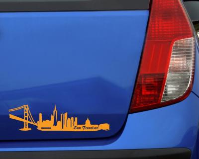 San Francisco Skyline Aufkleber Aufkleber