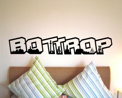 Wandtattoo Bottrop Schriftzug Skyline
