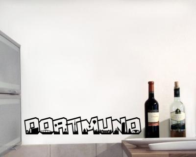 Wandtattoo Dortmund Schriftzug Skyline - Ansicht 2