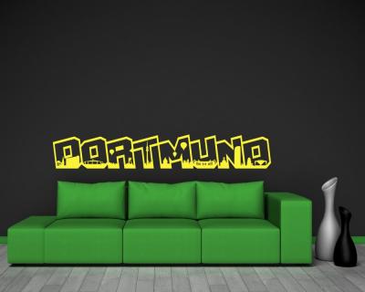 Wandtattoo Dortmund Schriftzug Skyline - Ansicht 3