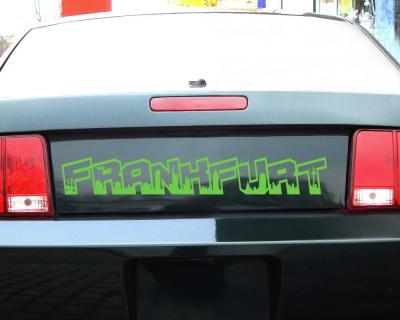 Frankfurt Schriftzug Skyline Aufkleber - Ansicht 2
