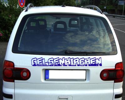 Gelsenkirchen Schriftzug Skyline Aufkleber - Ansicht 3