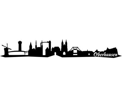 Oberhausen Skyline Aufkleber - Ansicht 1