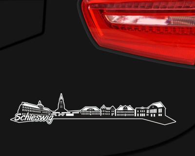 Schleswig Skyline Autoaufkleber