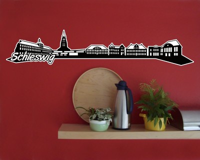 Schleswig Skyline Wandtattoo