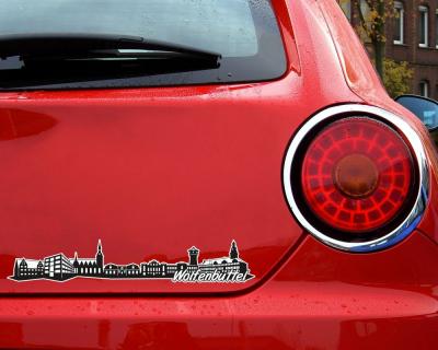 Wolfenbttel Skyline Autoaufkleber