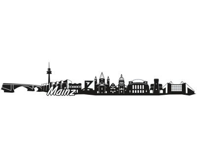 Mainz Skyline Autoaufkleber