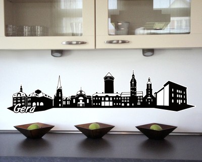 Gera Skyline Wandtattoo