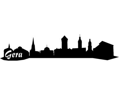 Gera Skyline Aufkleber