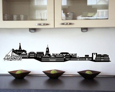 Kassel Skyline Wandtattoo