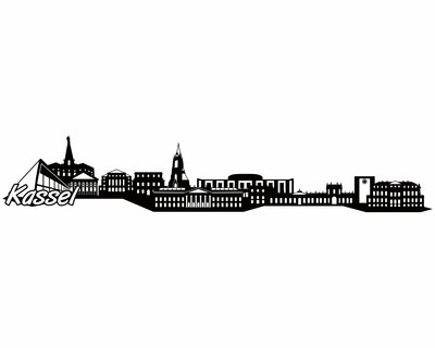 Kassel Skyline Wandtattoo