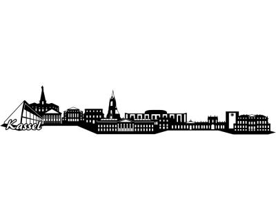 Wandtattoo Kassel Skyline