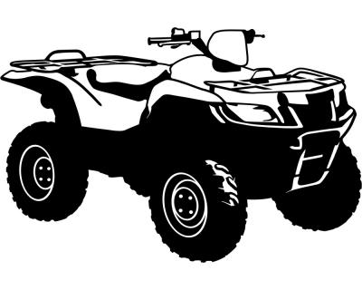 ATV Autoaufkleber Quad Gelnde