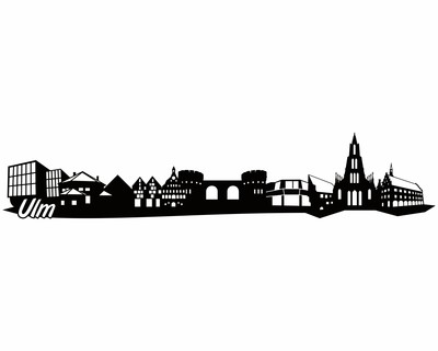 Ulm Skyline Wandtattoo