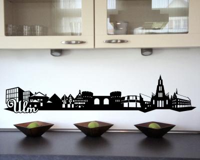 Wandtattoo Ulm Skyline