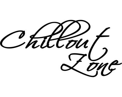Wandtattoo ”Chillout Zone” geschwungen Wandtattoo
