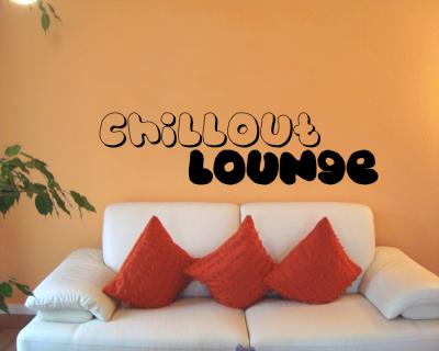 Wandtattoo ”Chillout  Lounge” Wandtattoo