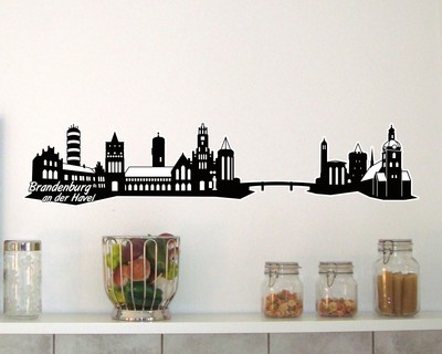 Brandenburg an der Havel Skyline Wandtattoo
