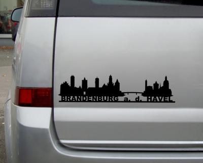 Brandenburg an der Havel Skyline Aufkleber - Ansicht 3