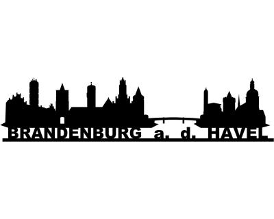 Brandenburg an der Havel Skyline Aufkleber - Ansicht 1