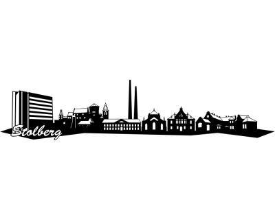 Wandtattoo Stolberg Skyline - Ansicht 1